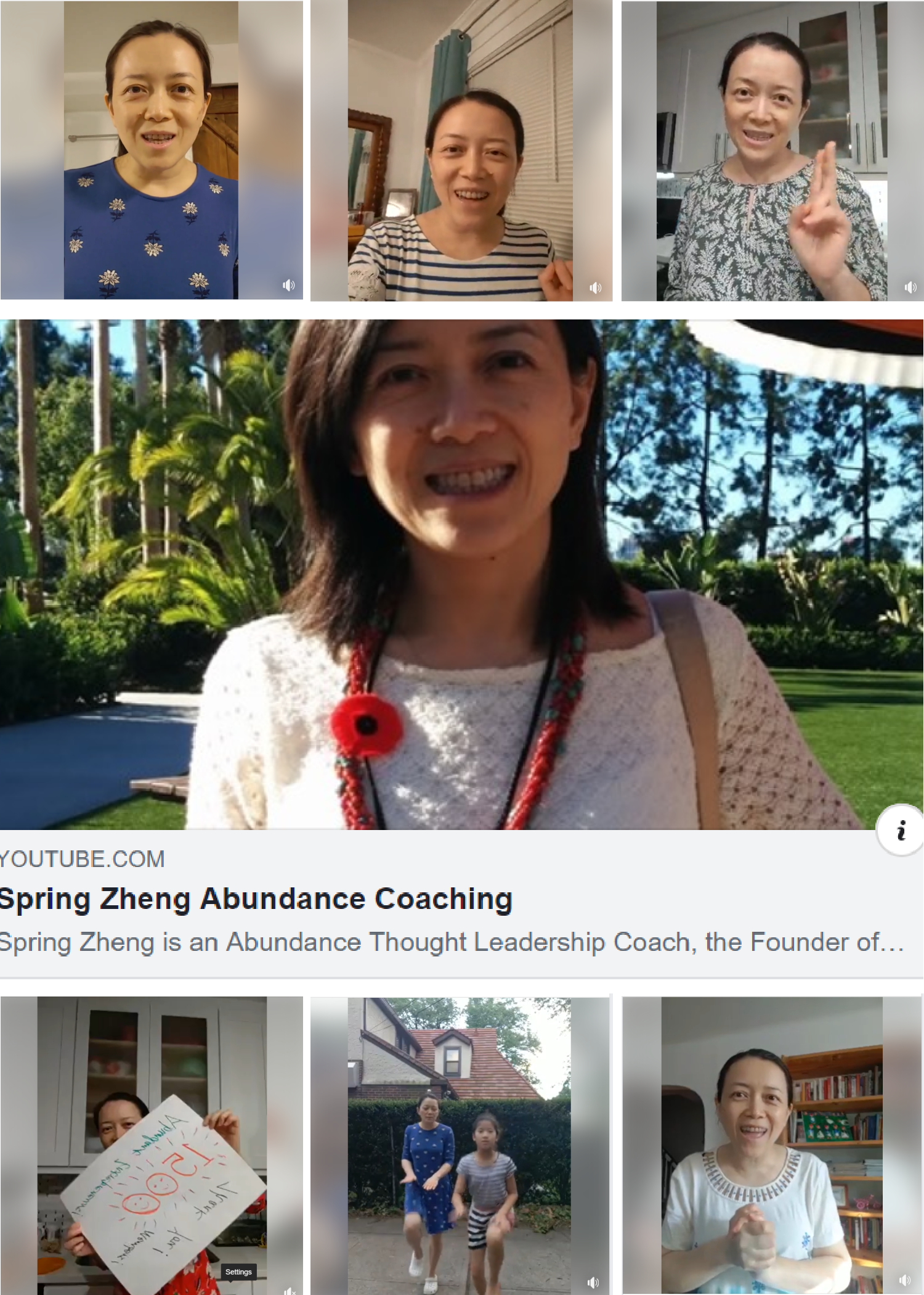 Spring YouTube videos Collage